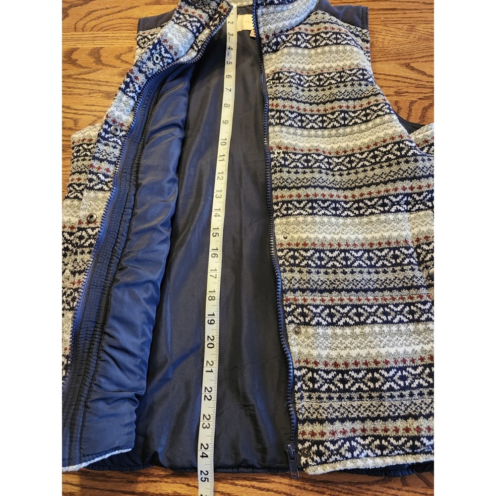 Skies‎ Are Blue Navy Knit Puffer Vest Size Small - Picture 4 of 7